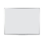 Bi - office tableau blanc cramique effacable  sec ayda - l. 90 x h. 60 cm