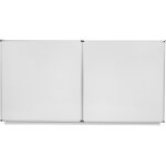 Bi - office tableau blanc maill triptyque maya nf - surface magntique - cadre aluminium - l. 120 x ...