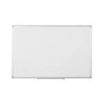Bi - office tableau blanc laqu magntique effacable  sec earth maya - l. 120 x h. 90 cm