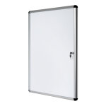 Bi - office vitrine d'affichage int�rieur 4 feuilles a4 - porte battante - fond magn�tique
