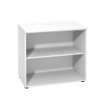 Biblioth�que basse sans porte l. 80 x p. 48 x h. 72 cm - blanc
