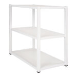 Biblioth�que budget - el�ment d�part - l. 80 x p. 42 x h. 73, 5 cm - plateau blanc - pieds blanc