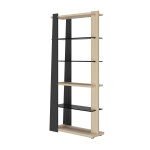 Bibliothèque fusion - l. 87 x h. 190 cm - chêne structuré Bibliothèque fusion - l. 87 x h. 190 cm - chêne structuré