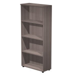 Biblioth�que haute pronto - l. 80 x h. 180 cm - sans porte - cendre