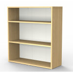 Biblioth�que libri 2 h. 100 x l. 94 cm - ch�ne / blanc