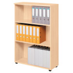 Bibliothque mi - hauteur pronto - l. 80 x h. 120 cm - sans porte - htre