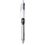 Bic 4 couleurs multifonction 3 + 1hb stylo bille rtractable pointe moyenne 1 mm + porte - mine