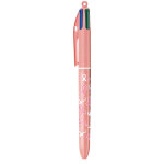 Bic 4 couleurs octobre rose stylo bille r�tractable pointe moyenne 1 mm