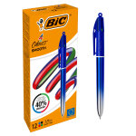 Bic 4 couleurs stylo bille smooth pro pointe moyenne 1 mm - corps gradient bleu Bic 4 couleurs stylo bille smooth pro pointe moyenne 1 mm - corps gradient bleu