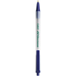 Bic clic stic ecolutions stylo bille rtractable pointe moyenne - bleu