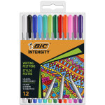 Bic intensity stylo feutre - pointe moyenne - couleurs assorties - pochette de 12 Bic intensity stylo feutre - pointe moyenne - couleurs assorties - pochette de 12