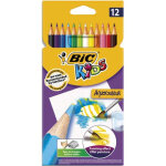 Bic kids aquacouleur crayons de couleur aquarellables (effet peinture) - couleurs assorties, etui x12 ... Bic kids aquacouleur crayons de couleur aquarellables (effet peinture) - couleurs assorties, etui x12 ...