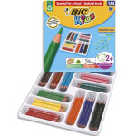 Bic kids evolution triangle ecolutions crayons de couleur triangulaires - assortis, classpack de 144 Bic kids evolution triangle ecolutions crayons de couleur triangulaires - assortis, classpack de 144