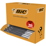 Bic m10 original stylo bille rétractable - pointe moyenne 1 mm - noir - pack de 90 + 10 offerts Bic m10 original stylo bille rétractable - pointe moyenne 1 mm - noir - pack de 90 + 10 offerts