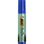 Bic marking onyx 1481 - marqueur permanent pointe biseaut�e trait 2, 7 � 6, 2 mm - bleu