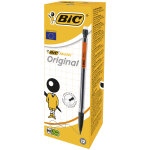 Bic matic original porte - mine pointe moyenne 0, 7 mm hb corps noir transparent