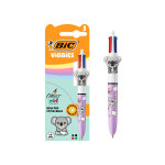 Bic mini stylo 4 couleurs vibbies koala kooki - pointe moyenne 1 mm - corps violet