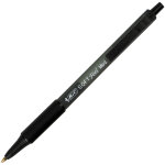 Bic softfeel stylo bille rtractable pointe moyenne - noir