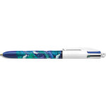 Bic stylo bille 4 couleurs rétractables design hydro purple. pointe moyenne 1mm. encre classique Bic stylo bille 4 couleurs rétractables design hydro purple. pointe moyenne 1mm. encre classique