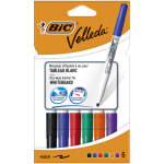 Bic velleda 1741 feutres pour tableau blanc effaables  sec, pointe conique moyenne 1, 4 mm - marqueurs ...