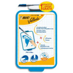 Bic velleda ardoise ecolier double face effaçable + feutre bleu effaçable + effacette - turquoise x1 Bic velleda ardoise ecolier double face effaçable + feutre bleu effaçable + effacette - turquoise x1