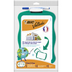 Bic velleda ardoise effaable  sec double face l. 21 x h. 31 cm avec feutre et effacette - cadre vert ...