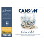 Bloc de papier aquarelle 'coton d'art', 260 x 360 mm