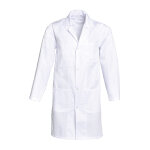 Blouse homme manches longues polycoton blanc, taille 44 / 46 Blouse homme manches longues polycoton blanc, taille 44 / 46
