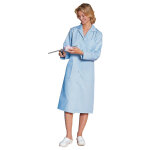 Blouse professionnelle bleu ciel 100% coton manches longues, taille 40 / 42 Blouse professionnelle bleu ciel 100% coton manches longues, taille 40 / 42