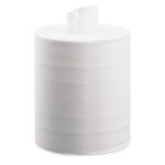 Bobine d'essuyage  dvidage central maxi - 450 feuilles - blanc - bobine de 135 m