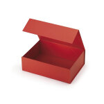 Bo�te cadeau mate rouge avec fermeture aimant�e 33 x 23 x 10 cm - lot le 10