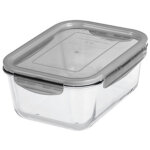 Bo�te de conservation en verre, 0, 25 litre, gris