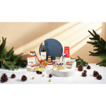 Boîte gourmande - panier gourmand 24 éléments - boîte ronde à chapeau bleu et dorure plaisir gourmand ... Boîte gourmande - panier gourmand 24 éléments - boîte ronde à chapeau bleu et dorure plaisir gourmand ...