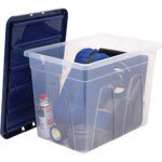 Bo�te de rangement bankers box, 64 l, transparent