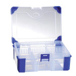 Bo�te de rangement en plastique viso, 11 compartiments amovibles