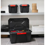 Bo�te de rangement xpert pro, 70 litres, noir / rouge