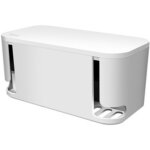 Bo�tier de c�bles avec multiprise, 5 prises, blanc