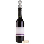 Bouchon de bouteille, argent / noir