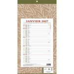 Bouchut bloc mensuel natura - 19 x 36 cm - 2026