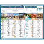 Bouchut calendrier bancaire plan�te - 21 x 26, 5 cm - 2027