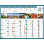 Bouchut calendrier bancaire plan�te - 32 x 42 cm - 2027