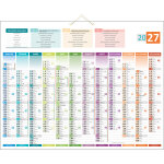 Bouchut calendrier bancaire uni - compact - 43 x 55 cm - 2027
