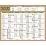 Bouchut calendrier mural annuel natura - 21 x 26, 5 cm - 2027