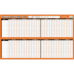 Bouchut tableau planning annuel cong�s et absences effa�able � sec 60 x 99 cm - 2027