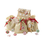 Bouton pour calendrier de l'avent, en t�le