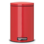 Brabantia poubelle 12 l brabantia à couvercle silencieux rouge Brabantia poubelle 12 l brabantia à couvercle silencieux rouge