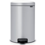 Brabantia poubelle newicon brabantia 20 l gris mtal