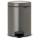 Brabantia poubelle newicon brabantia 5 l platinum