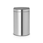 Brabantia poubelle touch bin 40l ouverture automatique - acier mat