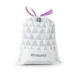 Brabantia sac poubelle 10 / 12l blanc à liens coulissants - rouleau de 20 Brabantia sac poubelle 10 / 12l blanc à liens coulissants - rouleau de 20